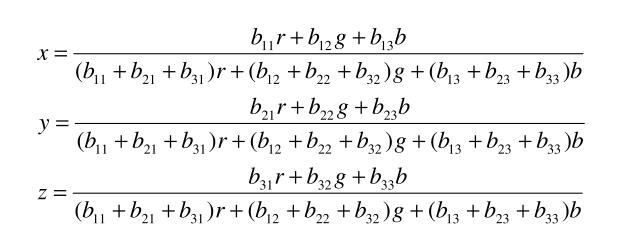 色度系統轉換公式4